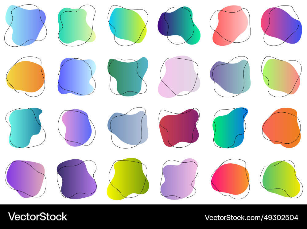 Set of abstract graphic design elements hand Set of abstract graphic design elements hand vector image