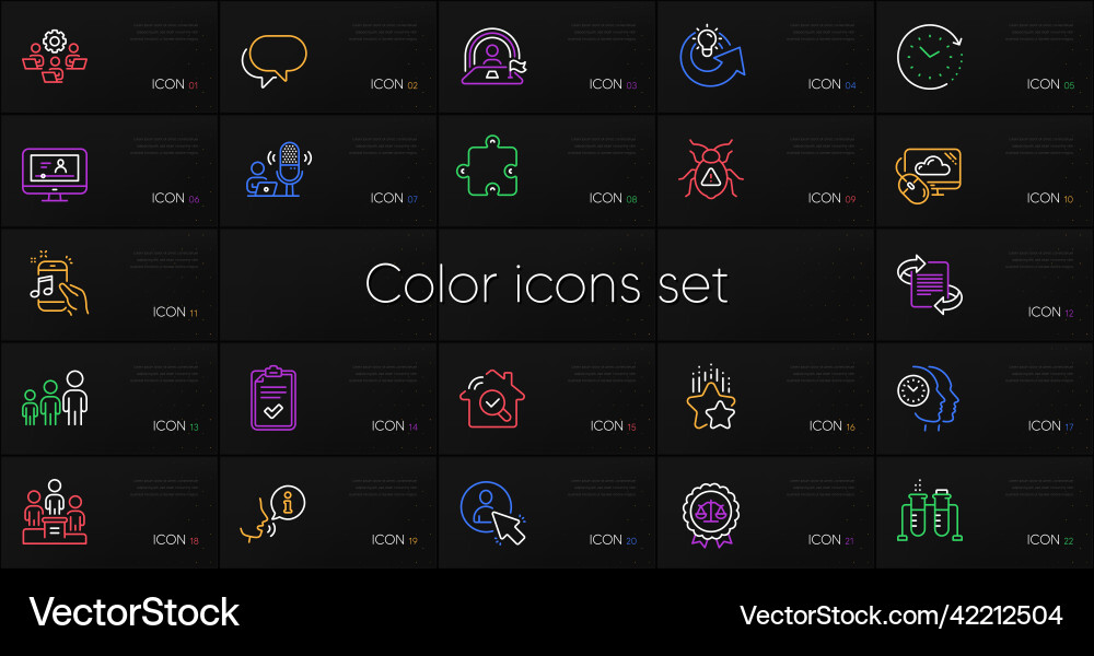 Set of business hierarchy user and teamwork line Set of business hierarchy user and teamwork line vector image