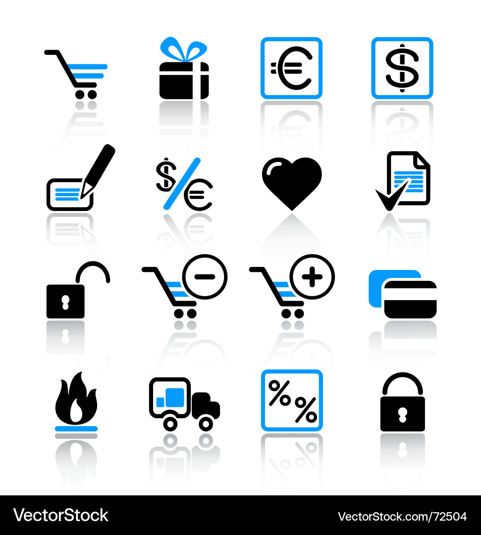 Shopping Icon Set vector image