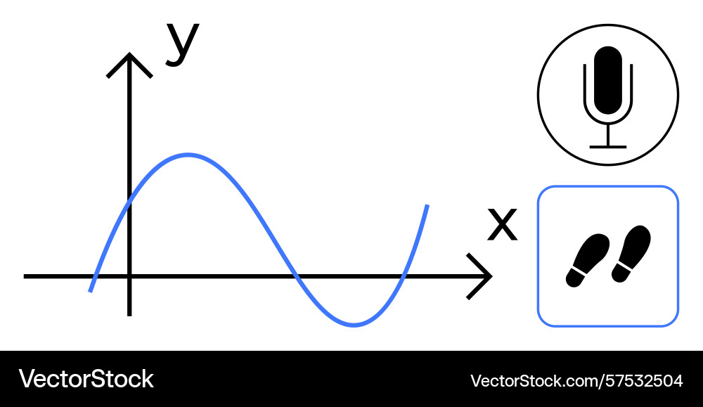 Visualization of progression with graph vector image
