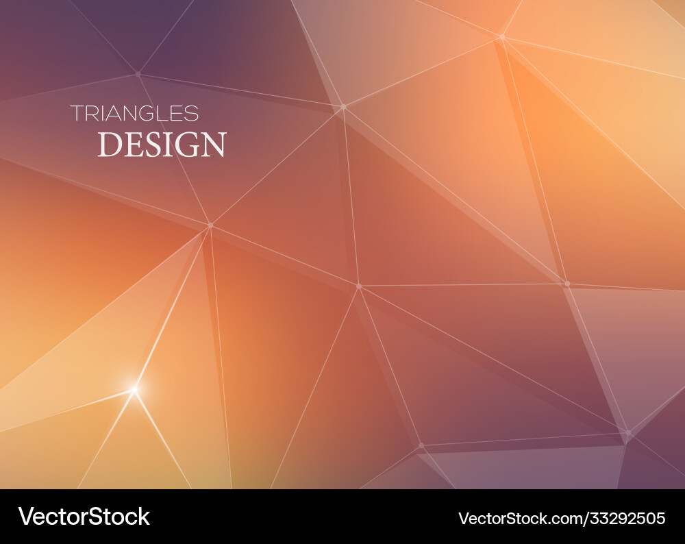 Abstract background with triangles and lines vector image