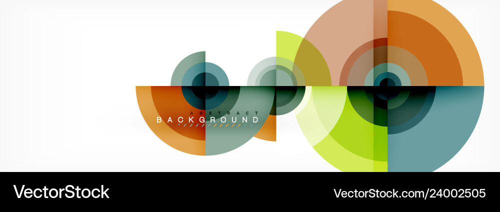 Abstract Circle Background with Triangles vector image