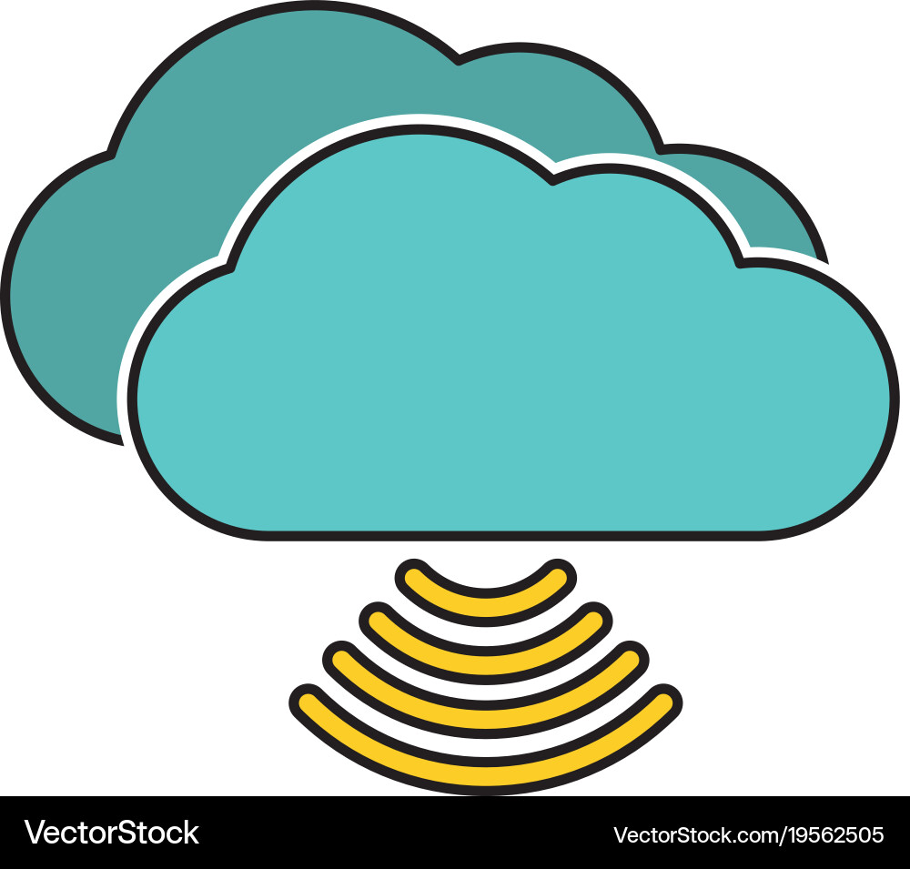 Cloud computing design Vector Image