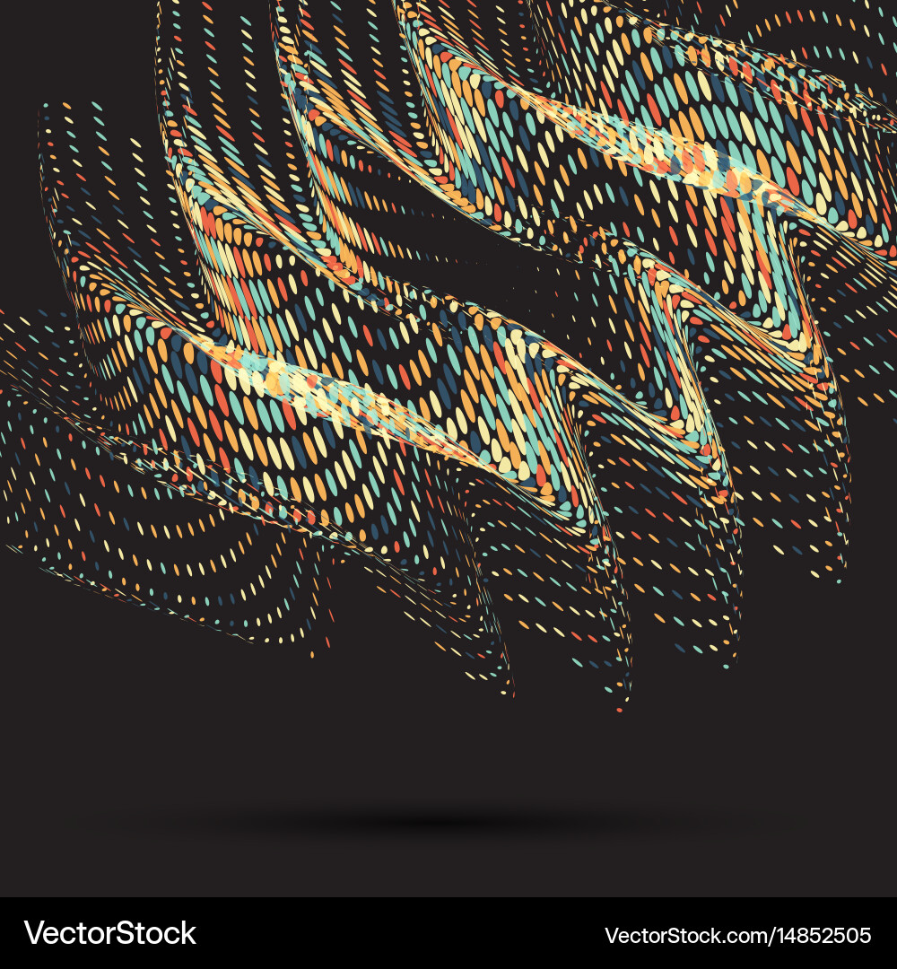 Digital Halftone Pattern vector image