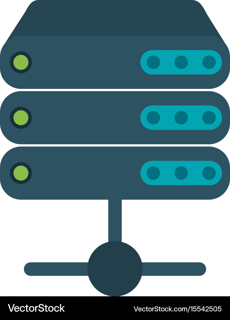 Electronic database information vector image