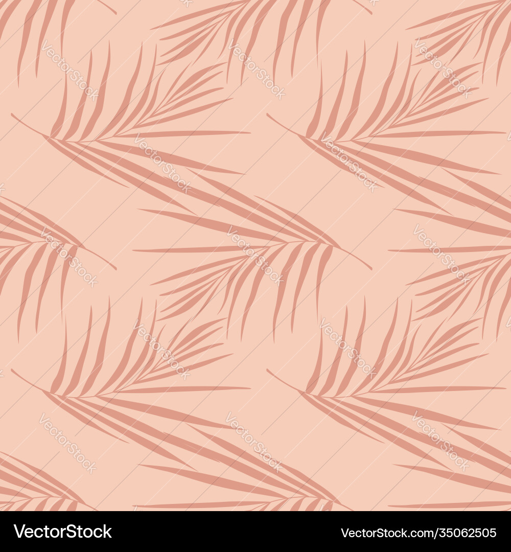 Exotic seamless stylized pattern with simple fern Exotic seamless stylized pattern with simple fern vector image