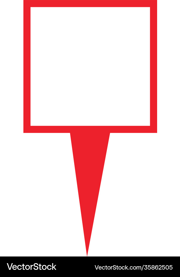 Map point location pin icon for mapping vector image