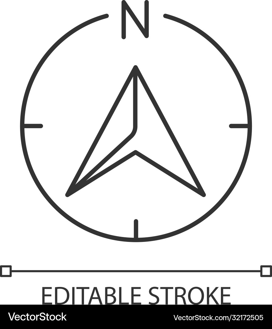 Navigation Arrow Icon vector image