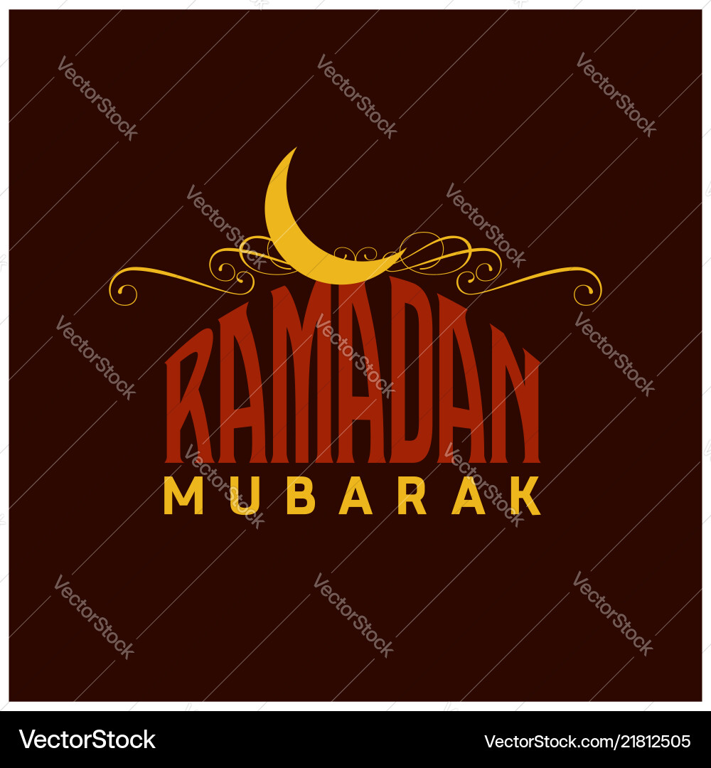 Ramdan kareem design with abstract background vector image