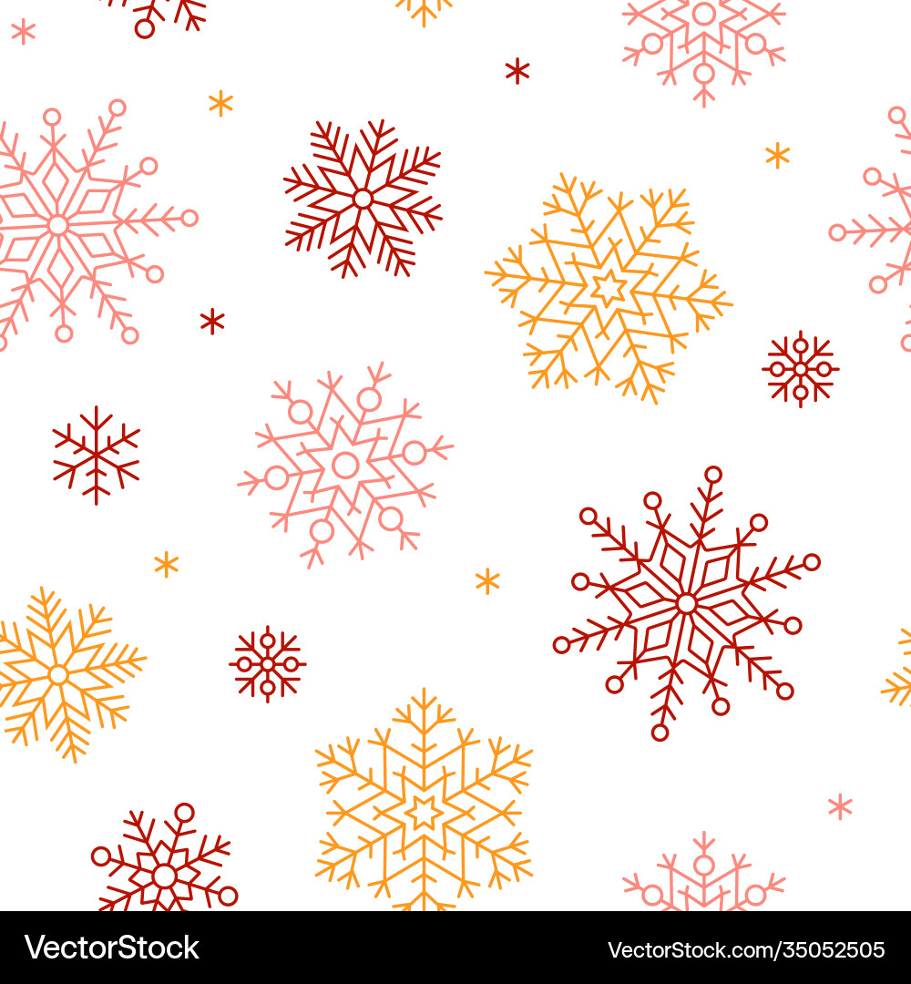 Snowflake seamless pattern Snowflake seamless pattern vector image