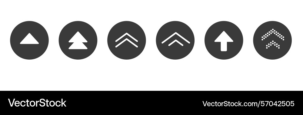 Swipe up icon arrow button ui scroll symbol Swipe up icon arrow button ui scroll symbol vector image