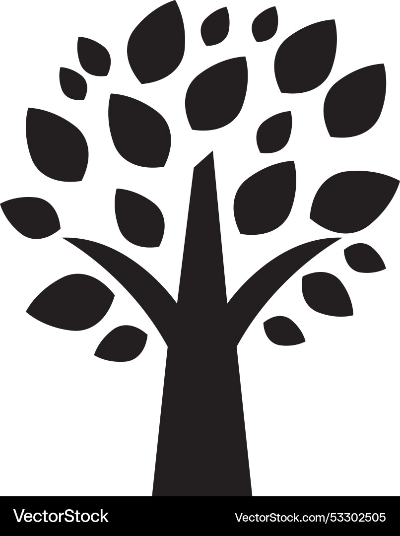 Tree icon design logo template isolated Tree icon design logo template isolated Vector Image