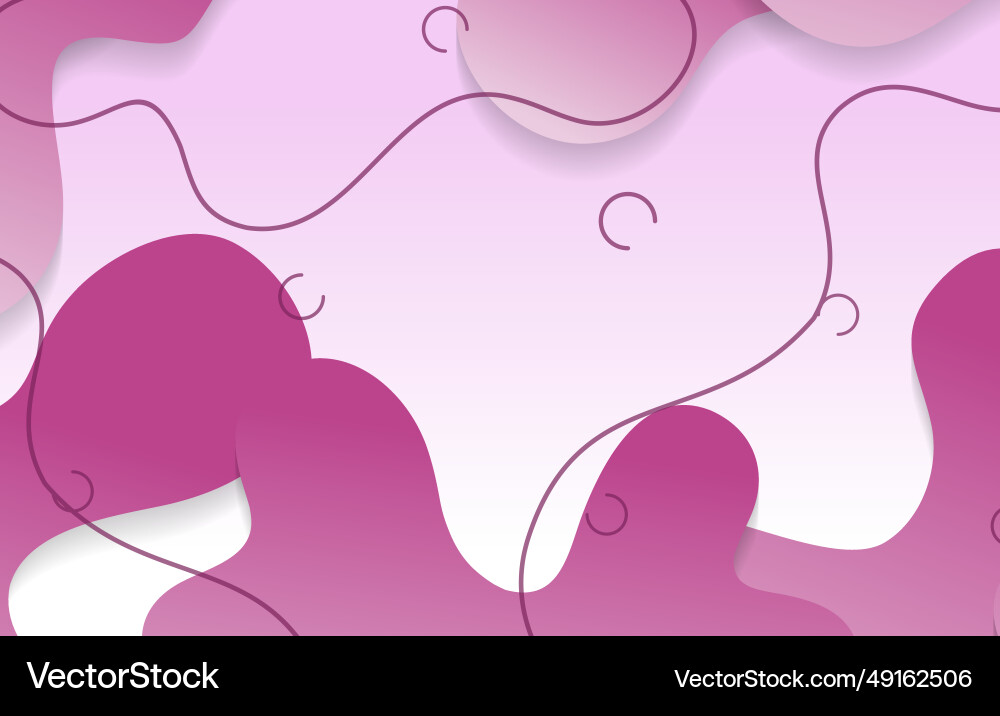 Abstract gradient dynamic fluid shapes background Vector Image