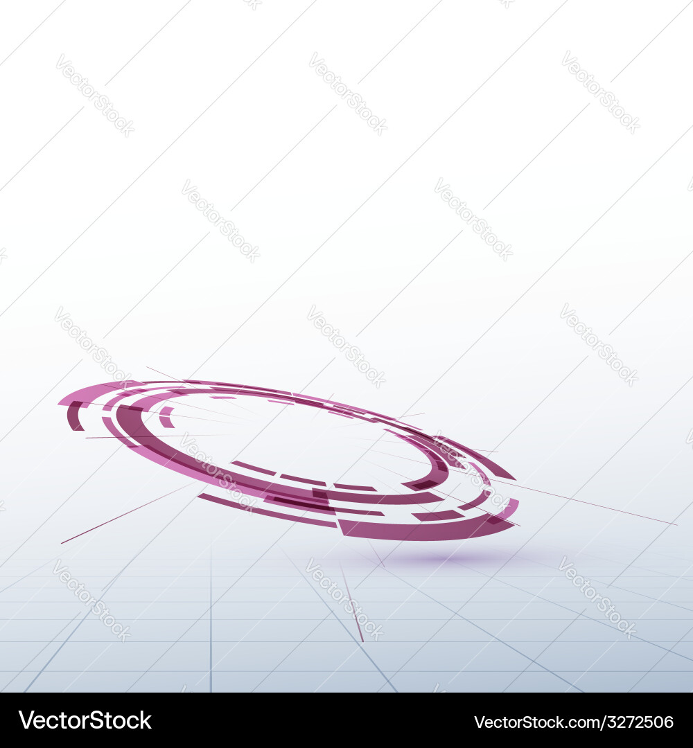 Abstract round circle stage element background Vector Image