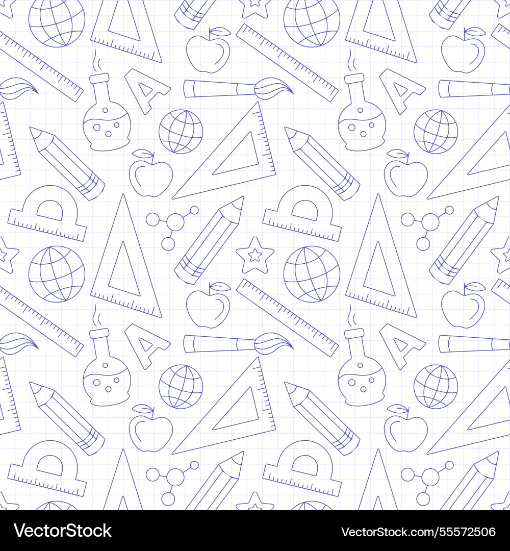 Background with school elements Background with school elements vector image
