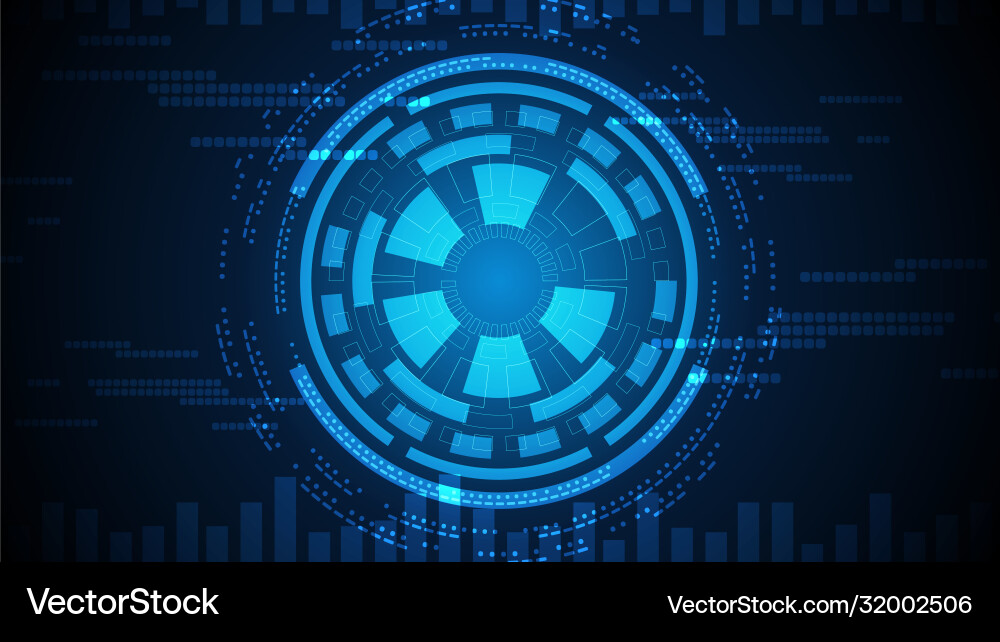 Circuit technology background with hi-tech Circuit technology background with hi-tech vector image