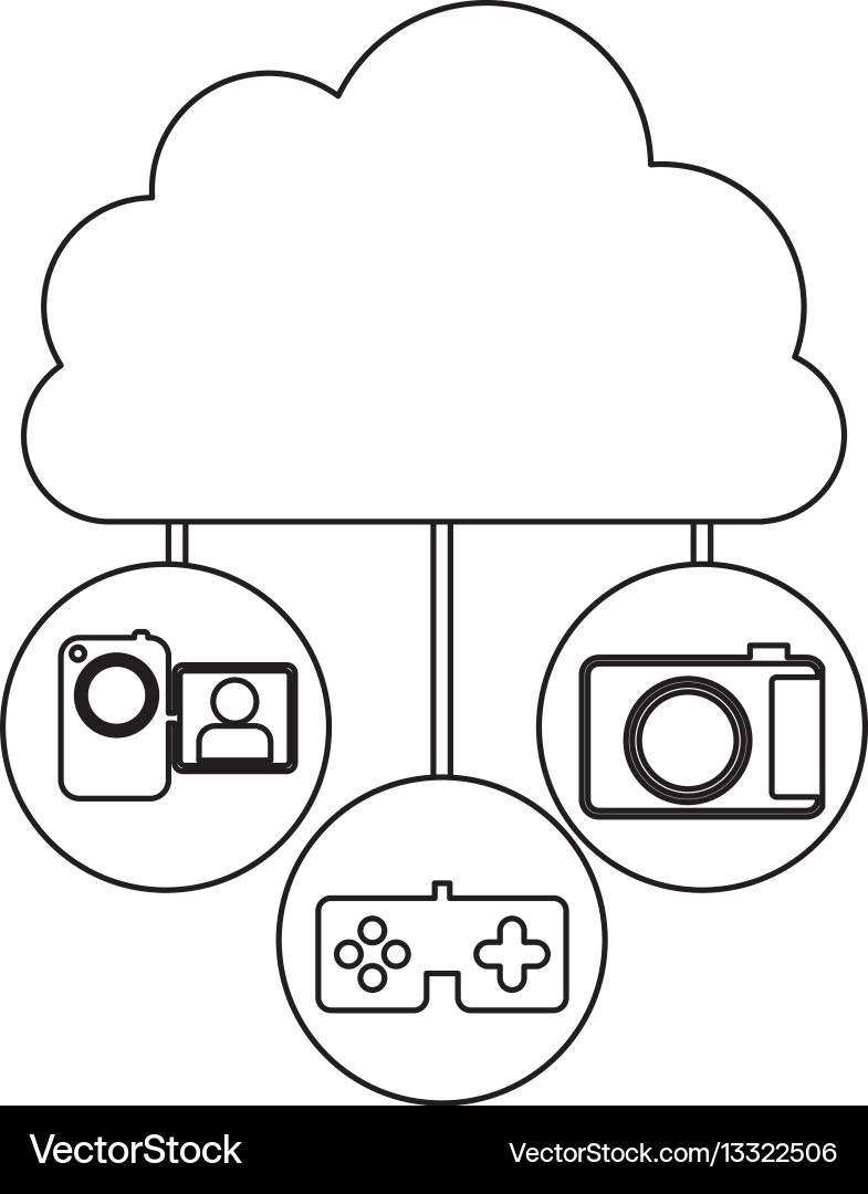 Database hosting icon stock vector image