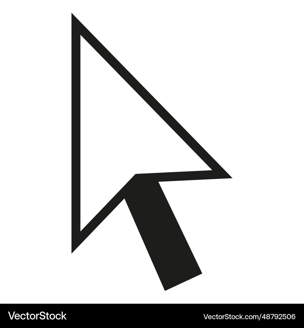 Direct selection tool vector image