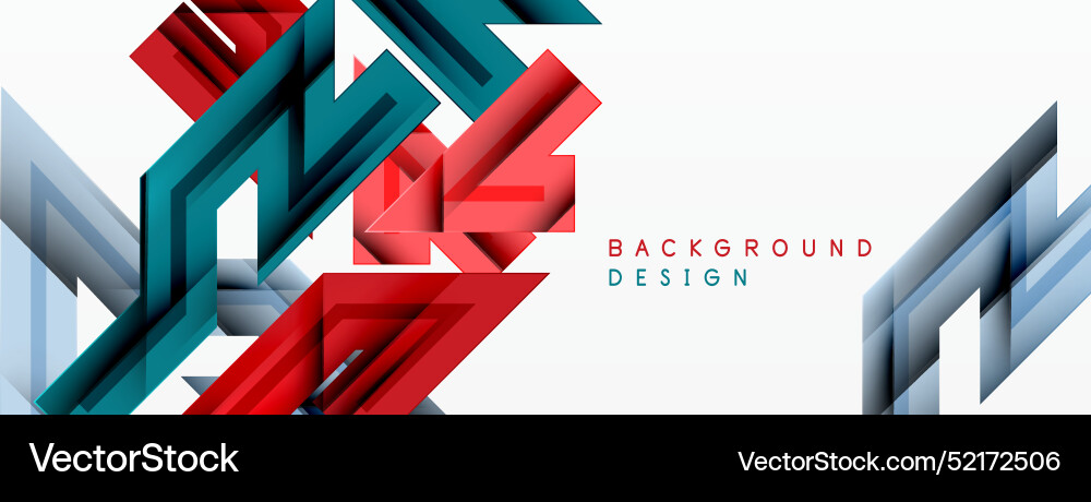 Dynamic lines geometric background Vector Image
