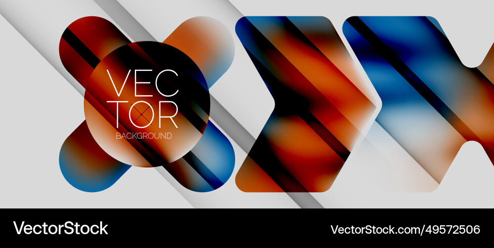 Fluid gradient arrow geometric minimal background vector image