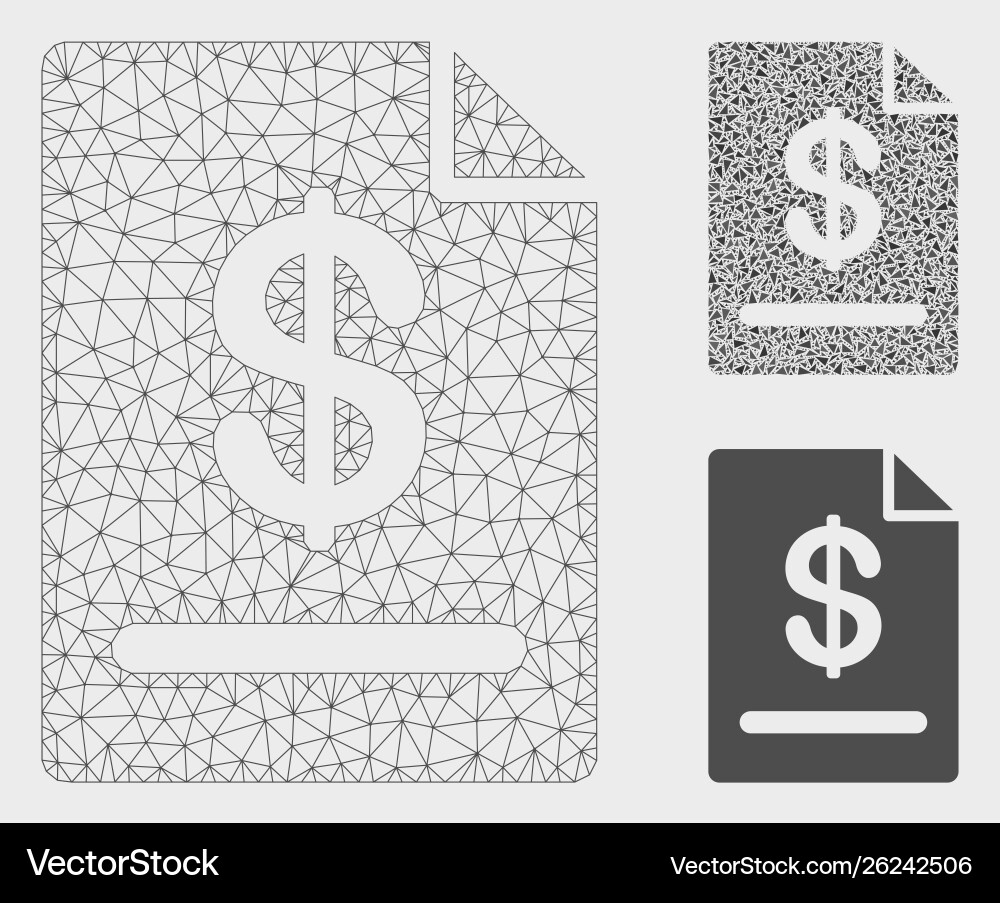 Invoice mesh network model and triangle Invoice mesh network model and triangle vector image