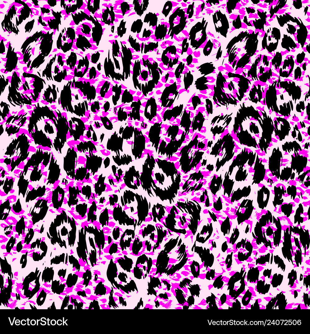 Leopard Print Seamless Pattern vector image
