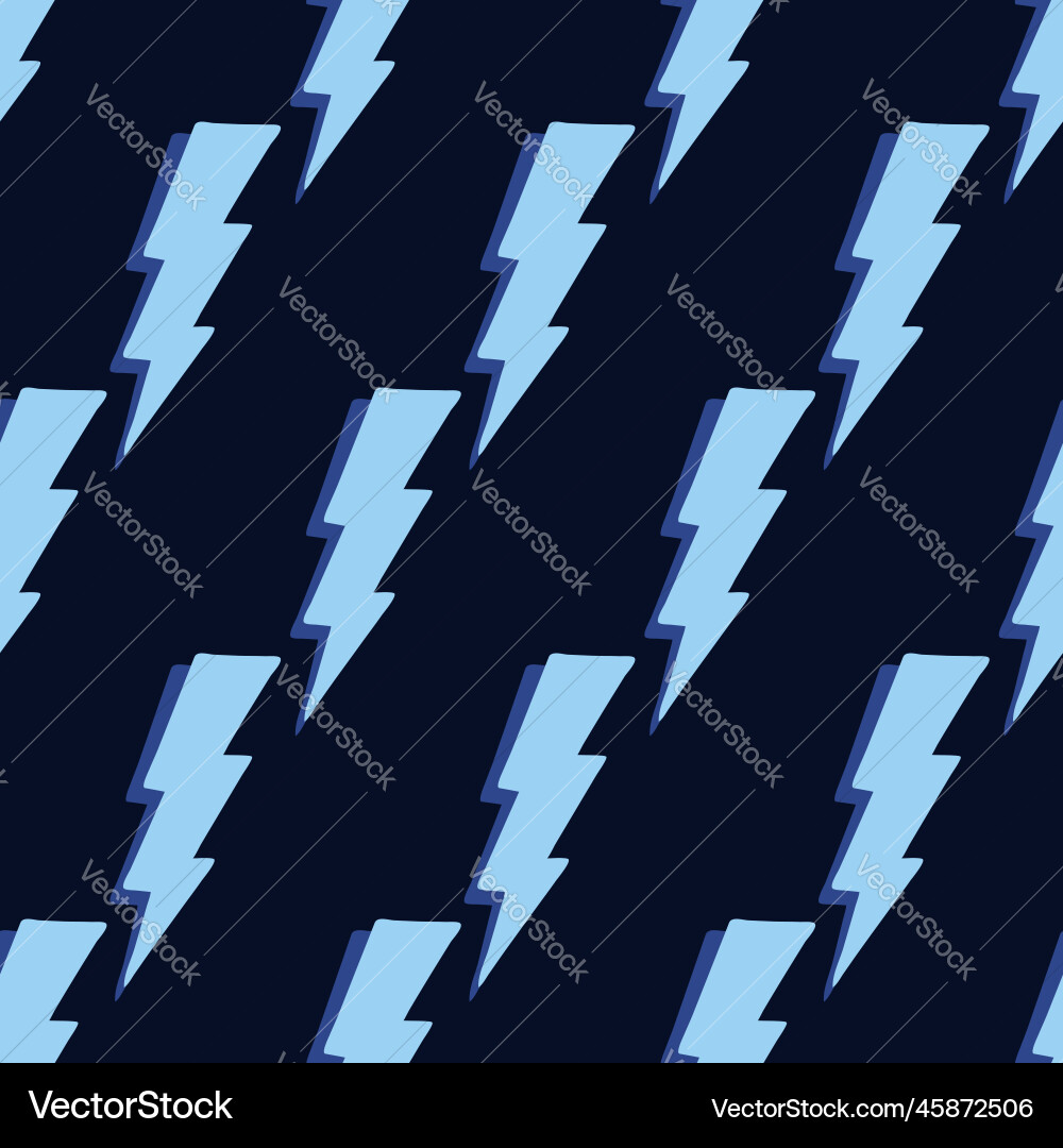 Lightning bolt seamless pattern Lightning bolt seamless pattern vector image