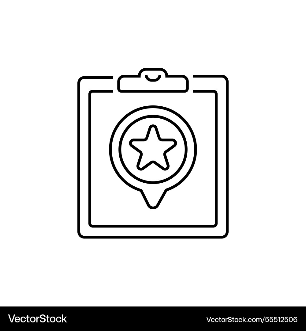 Priority tasks line icon linear style sign Priority tasks line icon linear style sign vector image