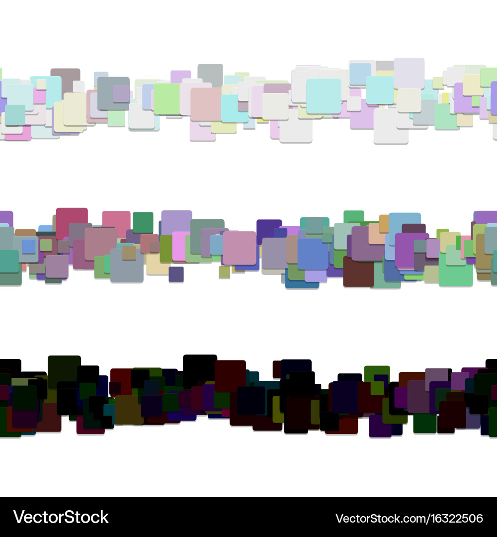 Seamless square pattern page dividing line design vector image