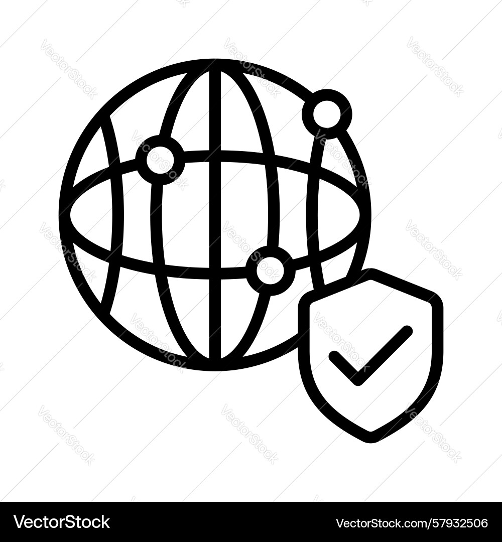 Secure network Vector Image