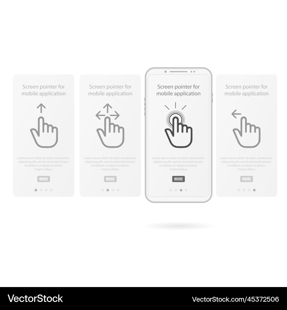 Social Media Carousel Phone Vector Image