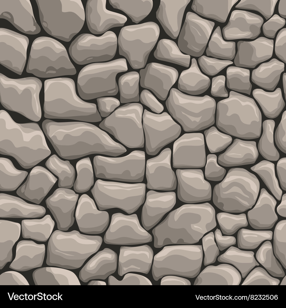 Stone Wall Texture - Seamless Vector Image