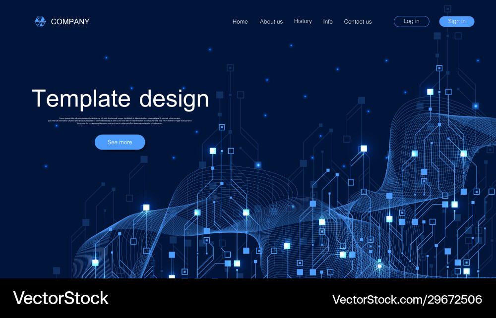 Tech Abstract Circuit Background vector image