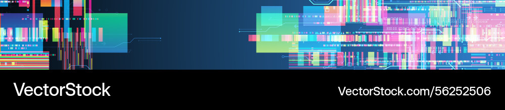 Technological background with colorful squares Technological background with colorful squares Vector Image