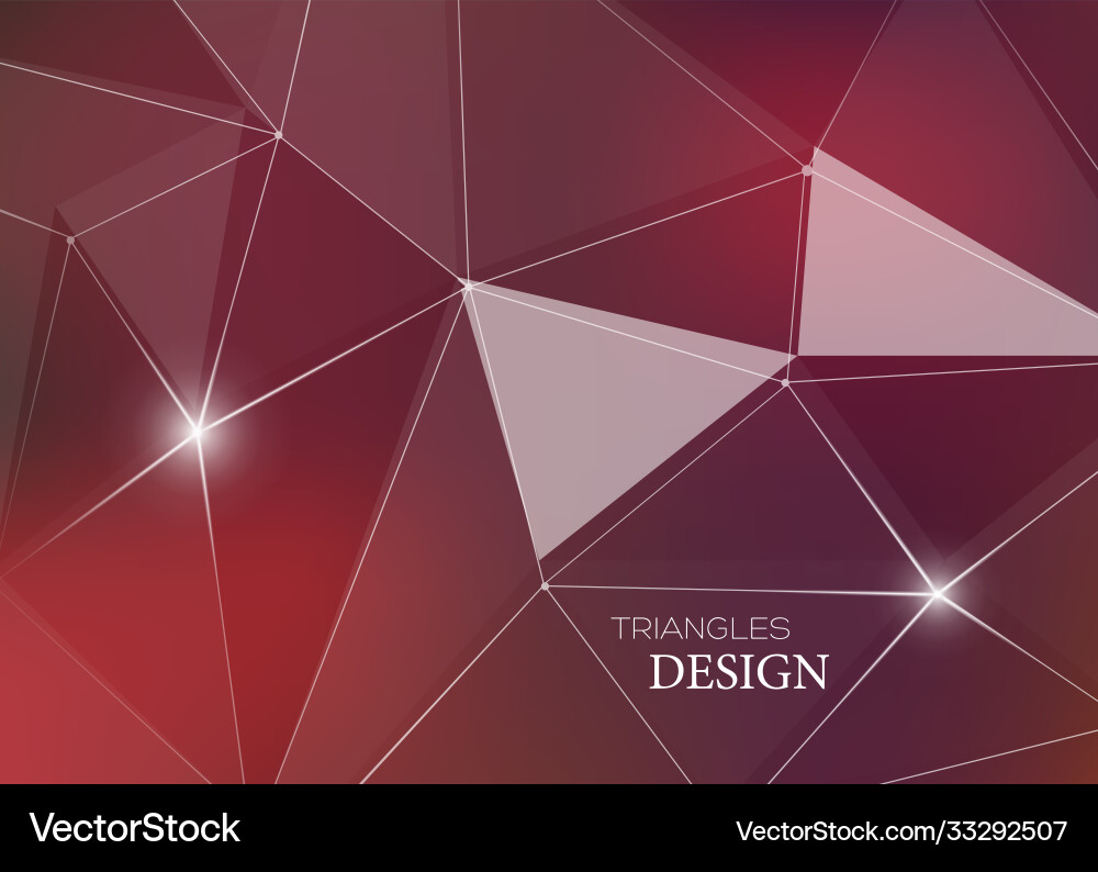 Abstract background with triangles and lines vector image