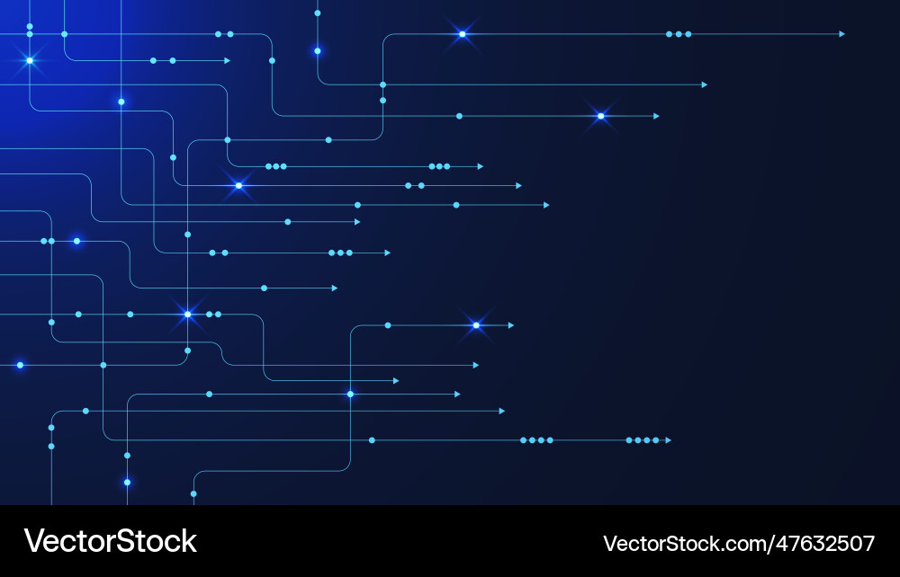 Abstract lines and dots connect simple futuristic Abstract lines and dots connect simple futuristic vector image
