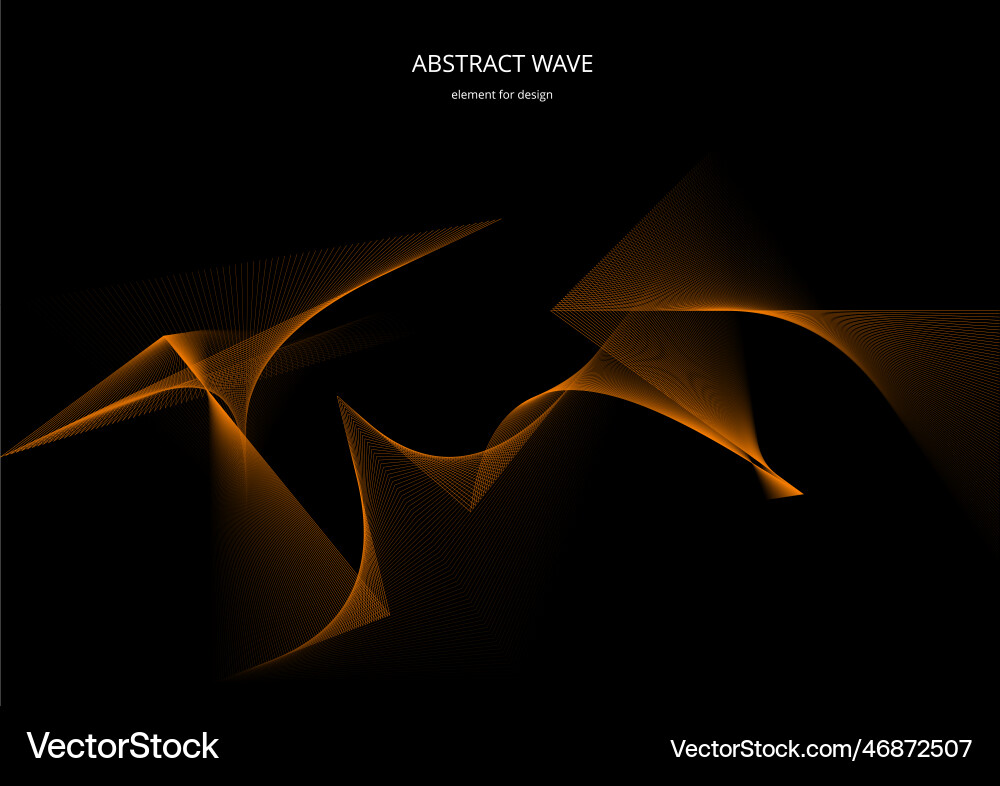 Abstract wave element for design digital vector image