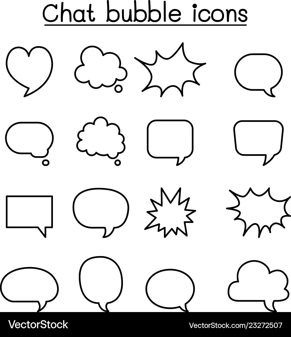 Chat balloon speech bubble talking speaking icon vector image