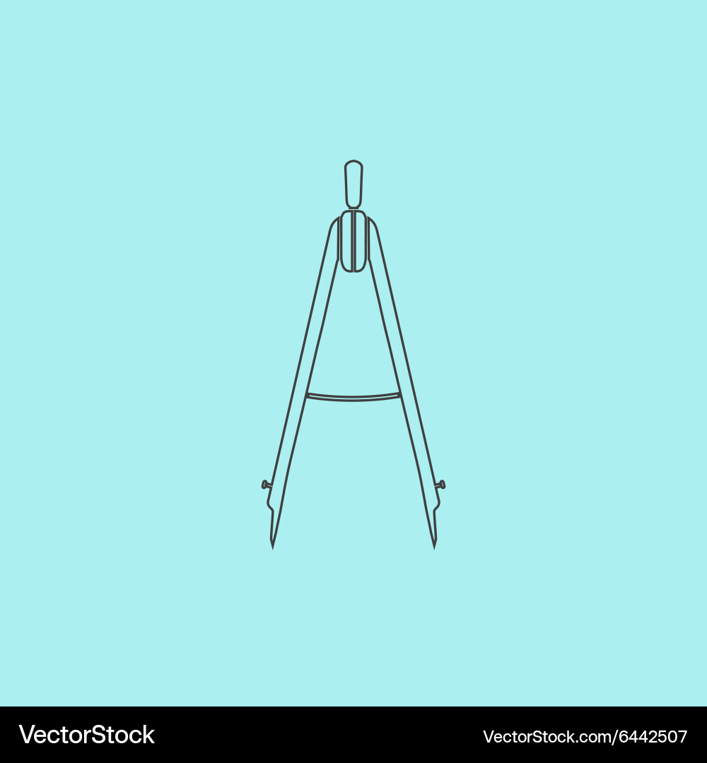 Compass Icon - Navigation Tool vector image