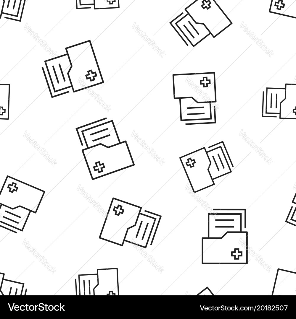 Document folder portfolio seamless pattern vector image