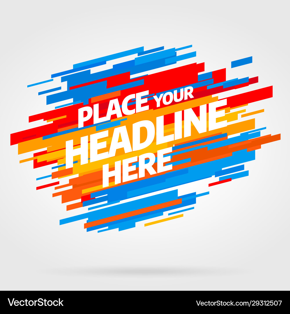 Dynamic Modern Event Layout vector image