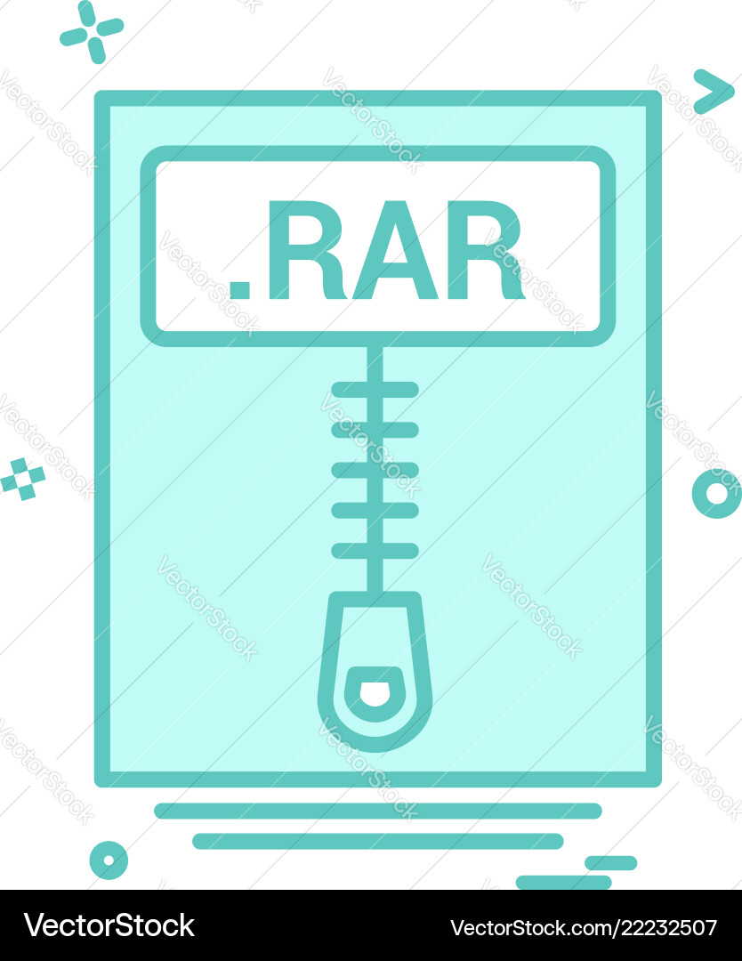 File files rar icon design Vector Image