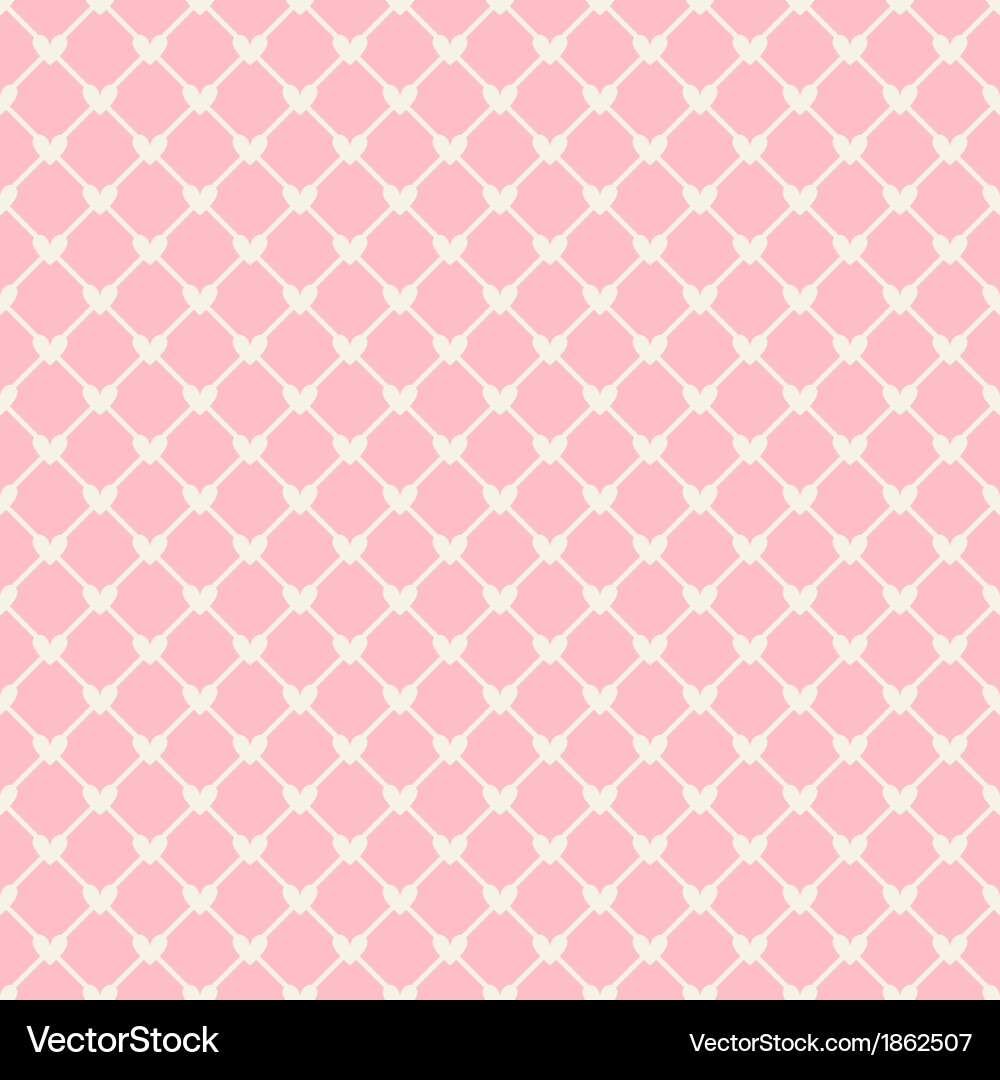 Heart shape seamless pattern tiling Vector Image