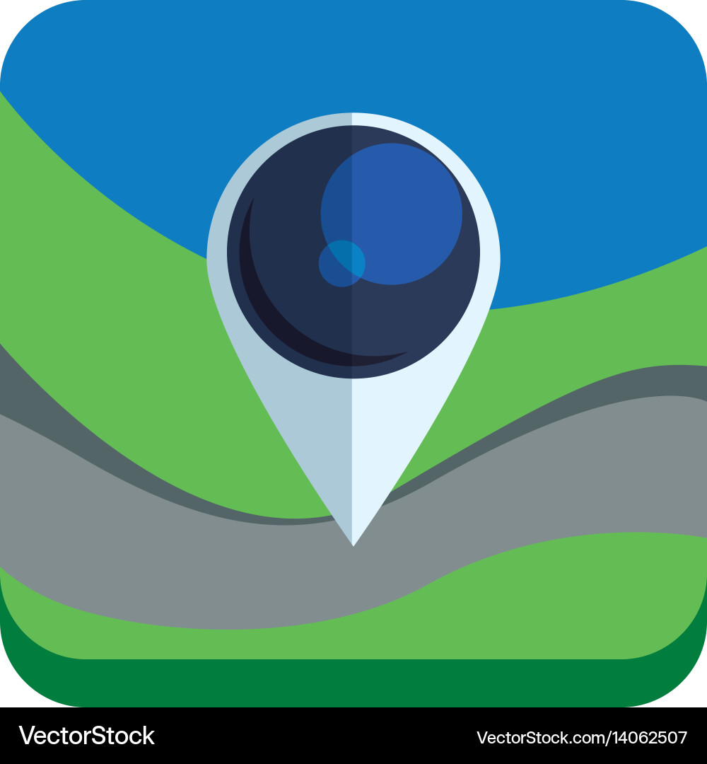 Map pointer app Vector Image