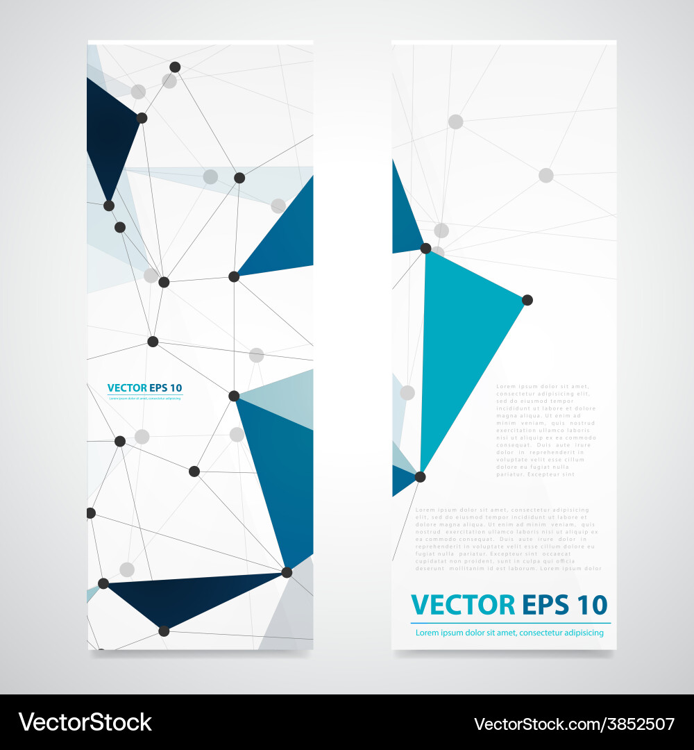 Network background abstract polygon vector image