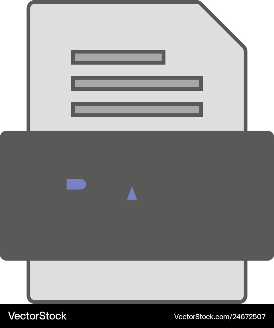 Ram file document icon vector image