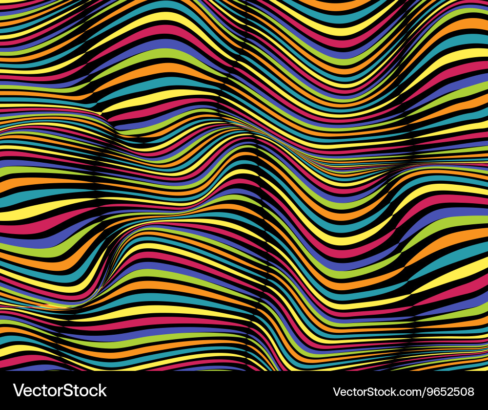 Abstract wave zebra pattern background Vector Image