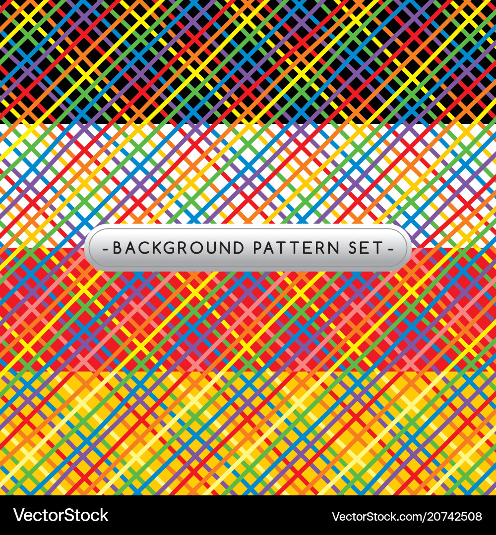 Background pattern set collection vector image