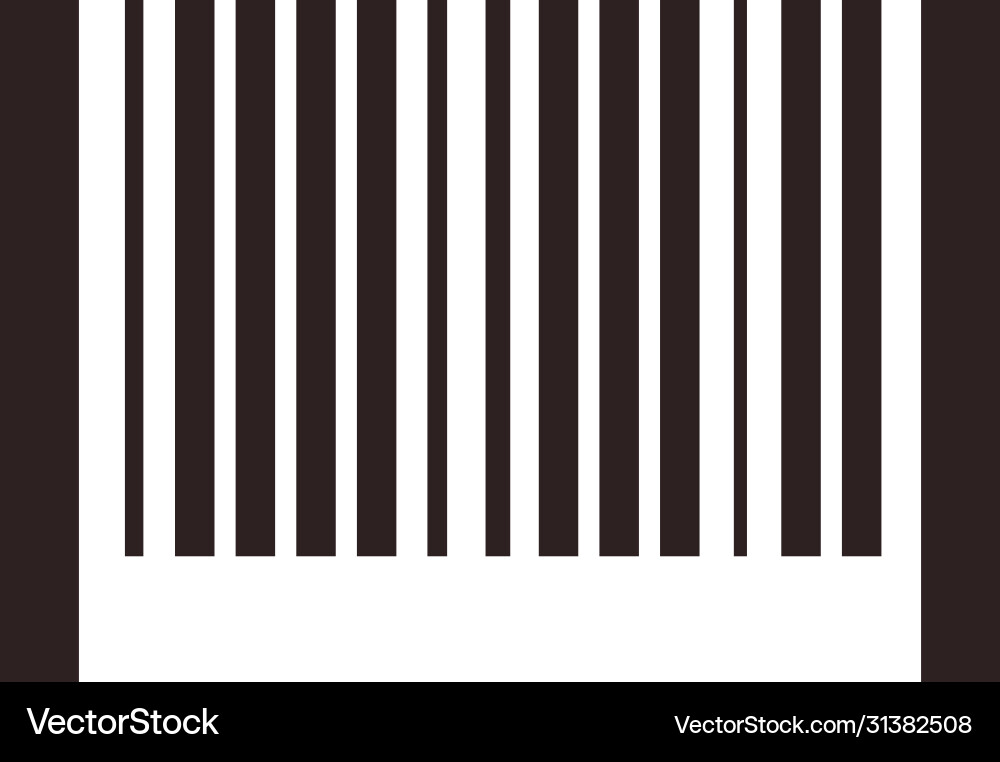 Bar code flat style icon design vector image
