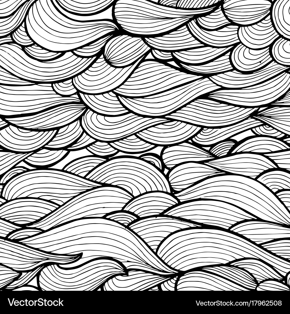 Black and White Swirl Patterns vector image